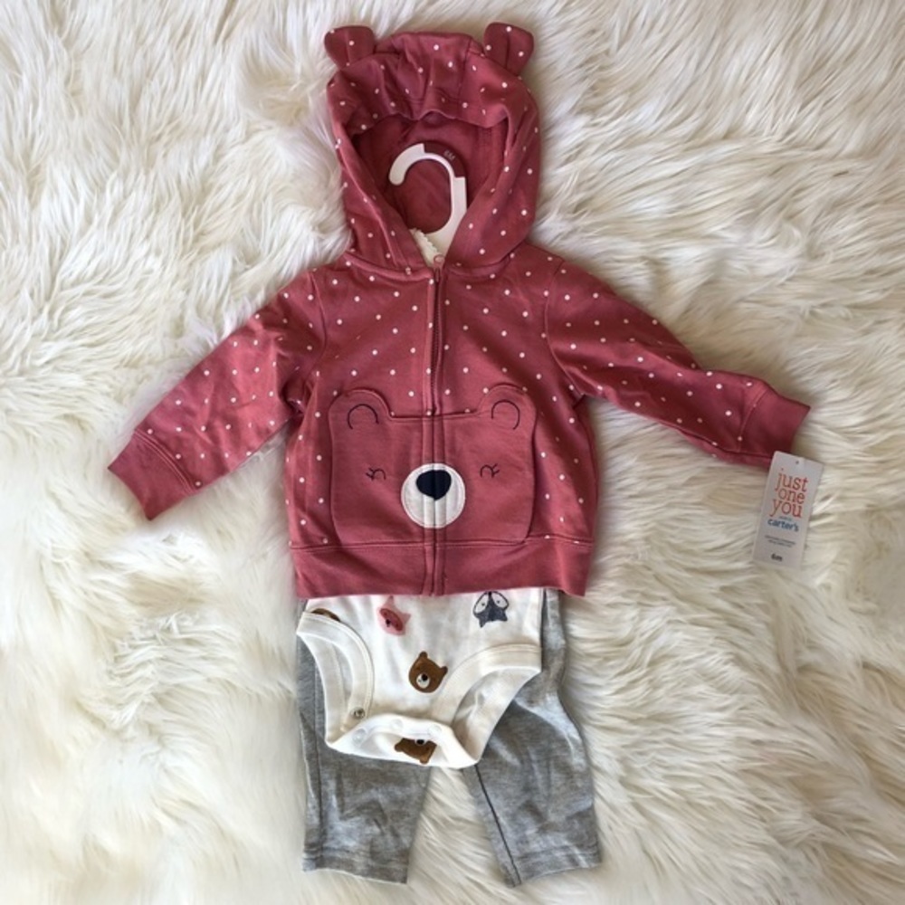 NWT Girls Carters 3 Piece Set 6m